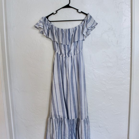 NWT Grace Elements Macy cotton midi ruffled dress - Picture 2 of 9